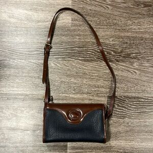 Dooney & Bourke Navy/Brown Leather purse